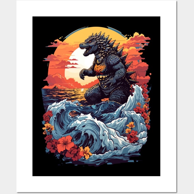 Godzilla Wall Art by Kaine Ability